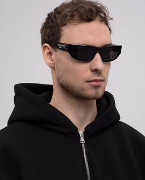 Balenciaga Black sunglasses with logo print 812861T0039m