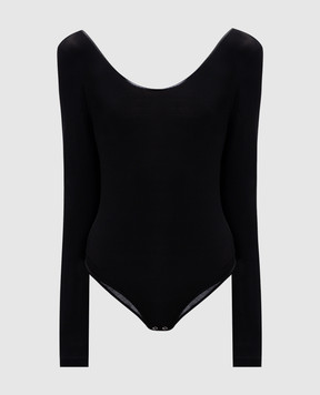 Materiel Black bodysuit with edging PF25N2331BDBK