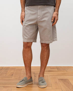 Brunello Cucinelli Grey Bermuda shorts M252DU0010