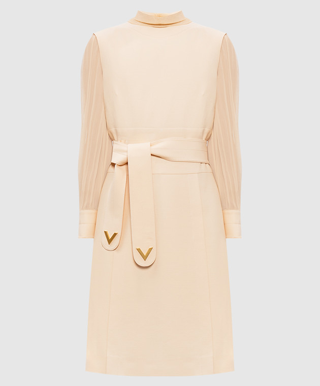 Valentino - Beige wool and silk dress 7B3VAG301CF - shop with European delivery at Symbol Valentino - Beige wool and silk dress 7B3VAG301CF - shop with European delivery at Symbol
