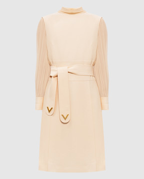 Valentino Beige wool and silk dress 7B3VAG301CF