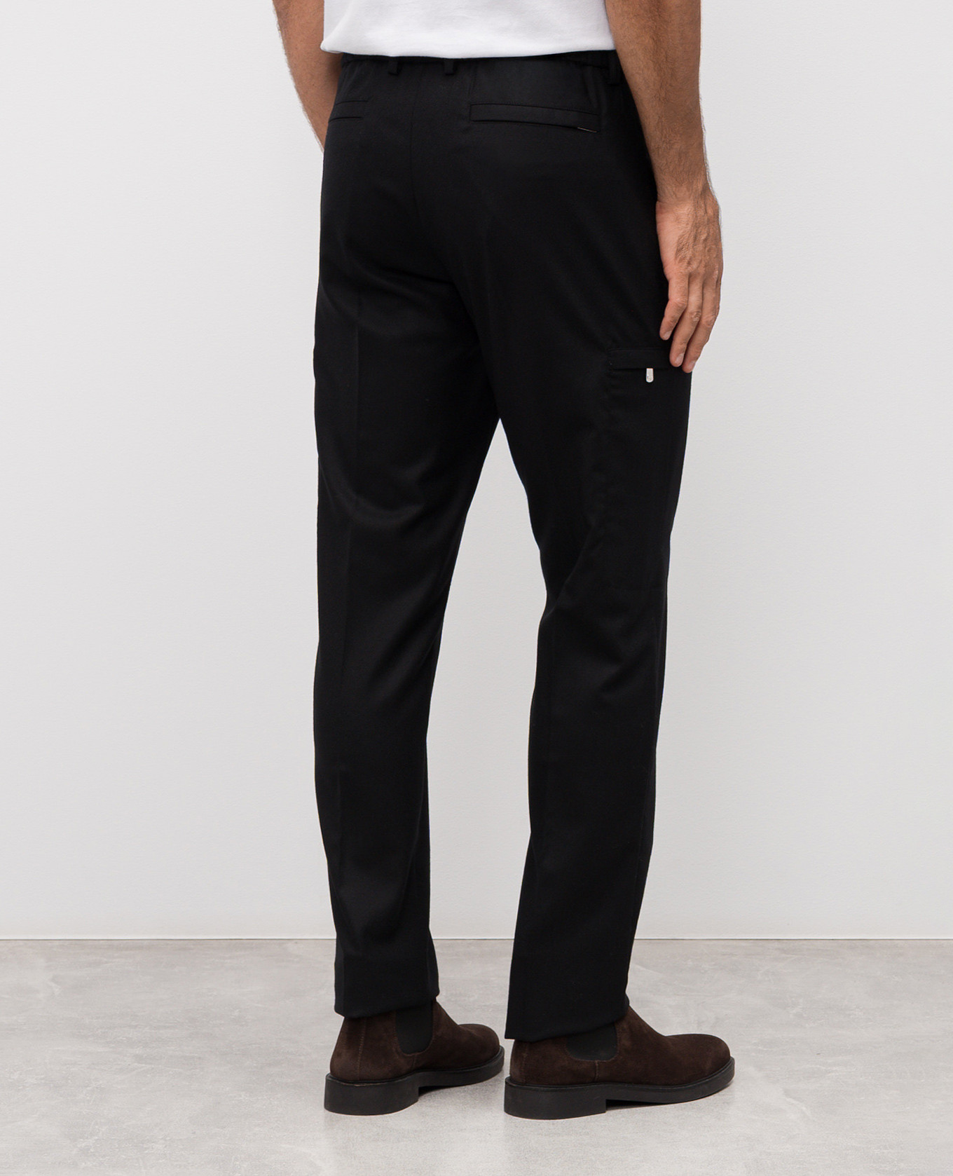 Black wool pants Marco Pescarolo 4
