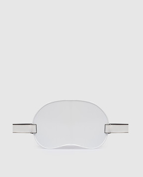 Vionnet White leather belt with metal plate CTVBI13002L1100