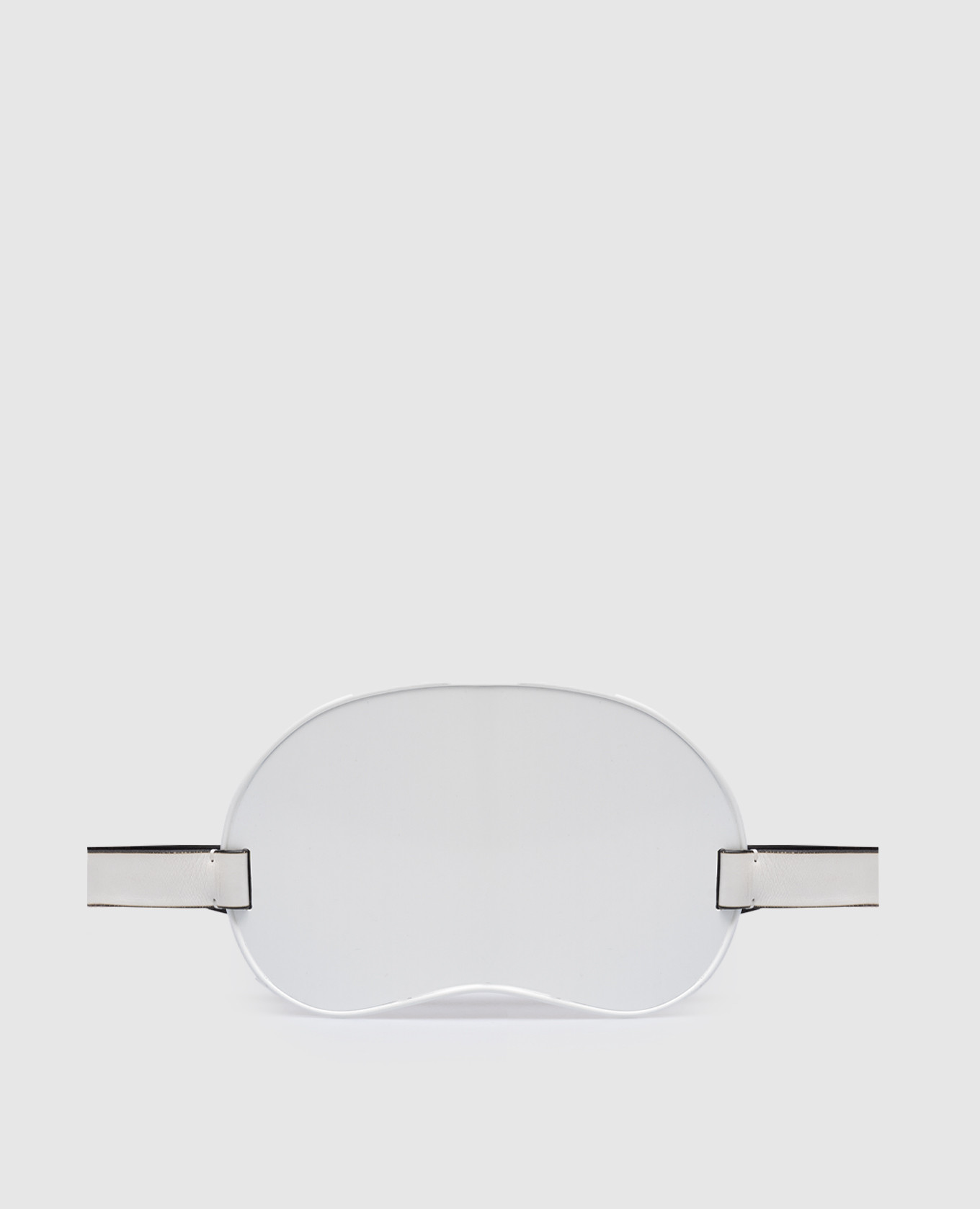 

White leather belt with metal plate Vionnet
