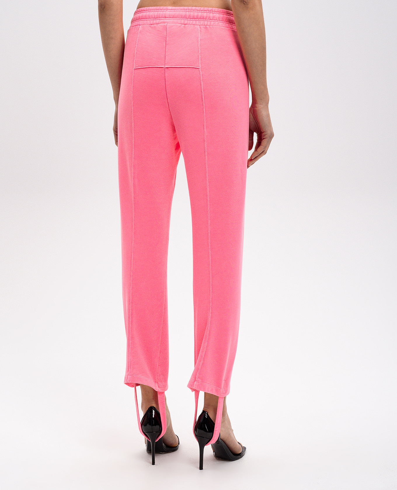 

Pink logo print striped sweatpants Vetements