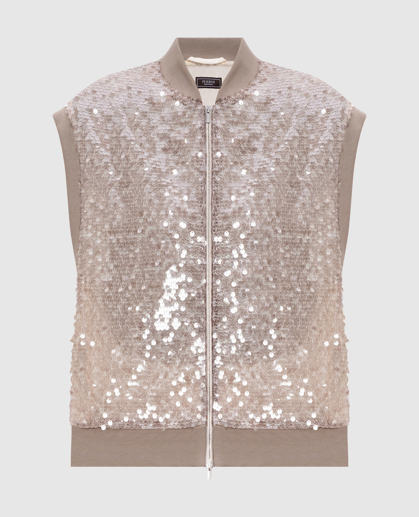 

Beige vest with sequins Peserico