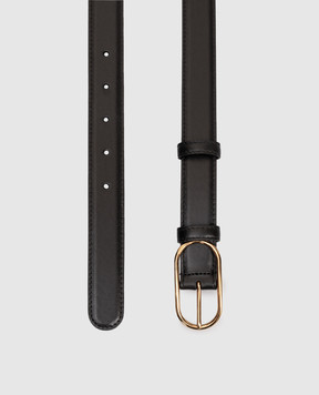Dolce&Gabbana Black leather belt with logo BE1654A3G19