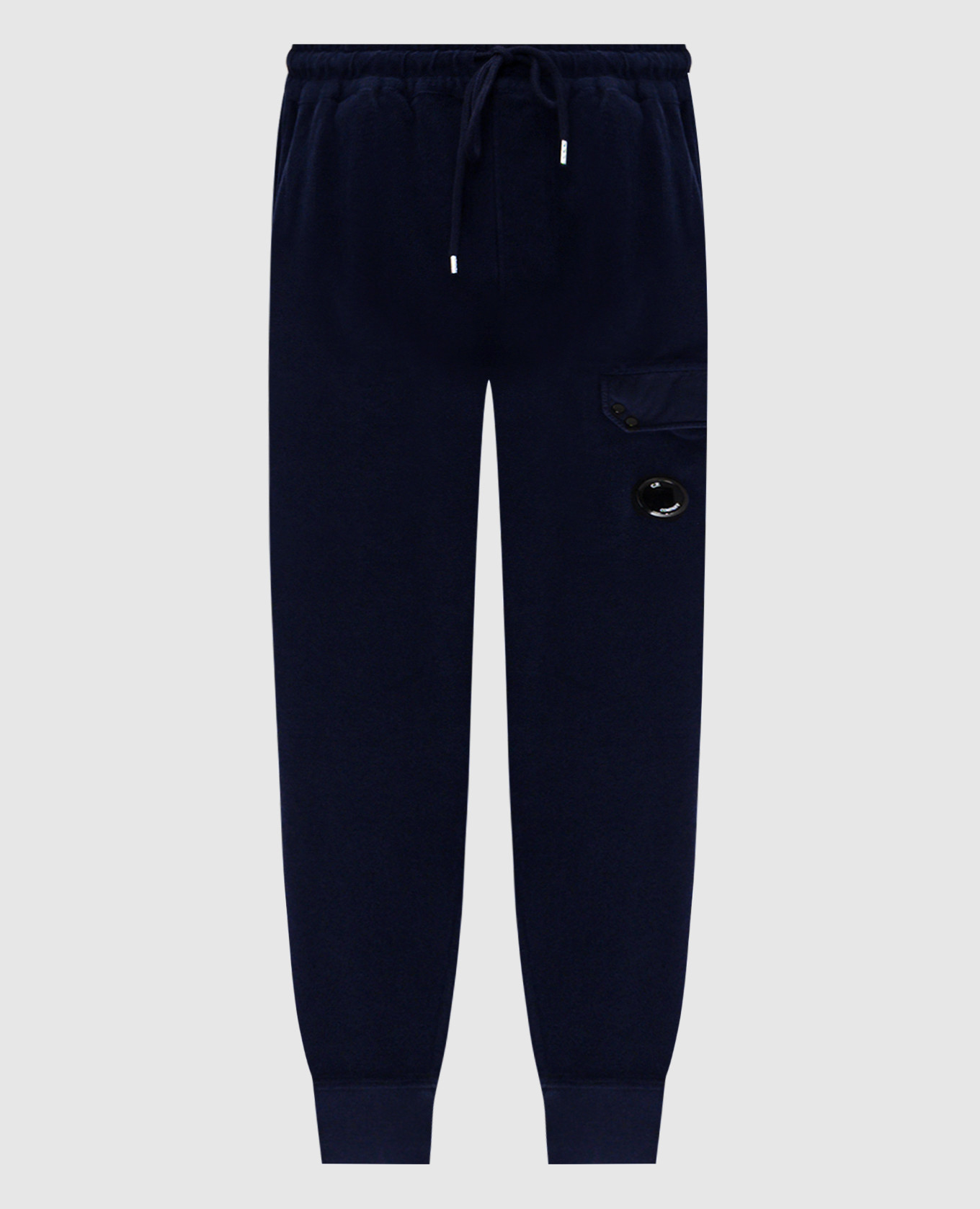 Blue joggers with logo patch C.P. Company