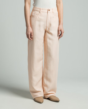 Lou Lou Studio Pink PERAN pants with linen PERAN