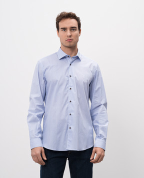 Florentino Blue patterned shirt 224722420802