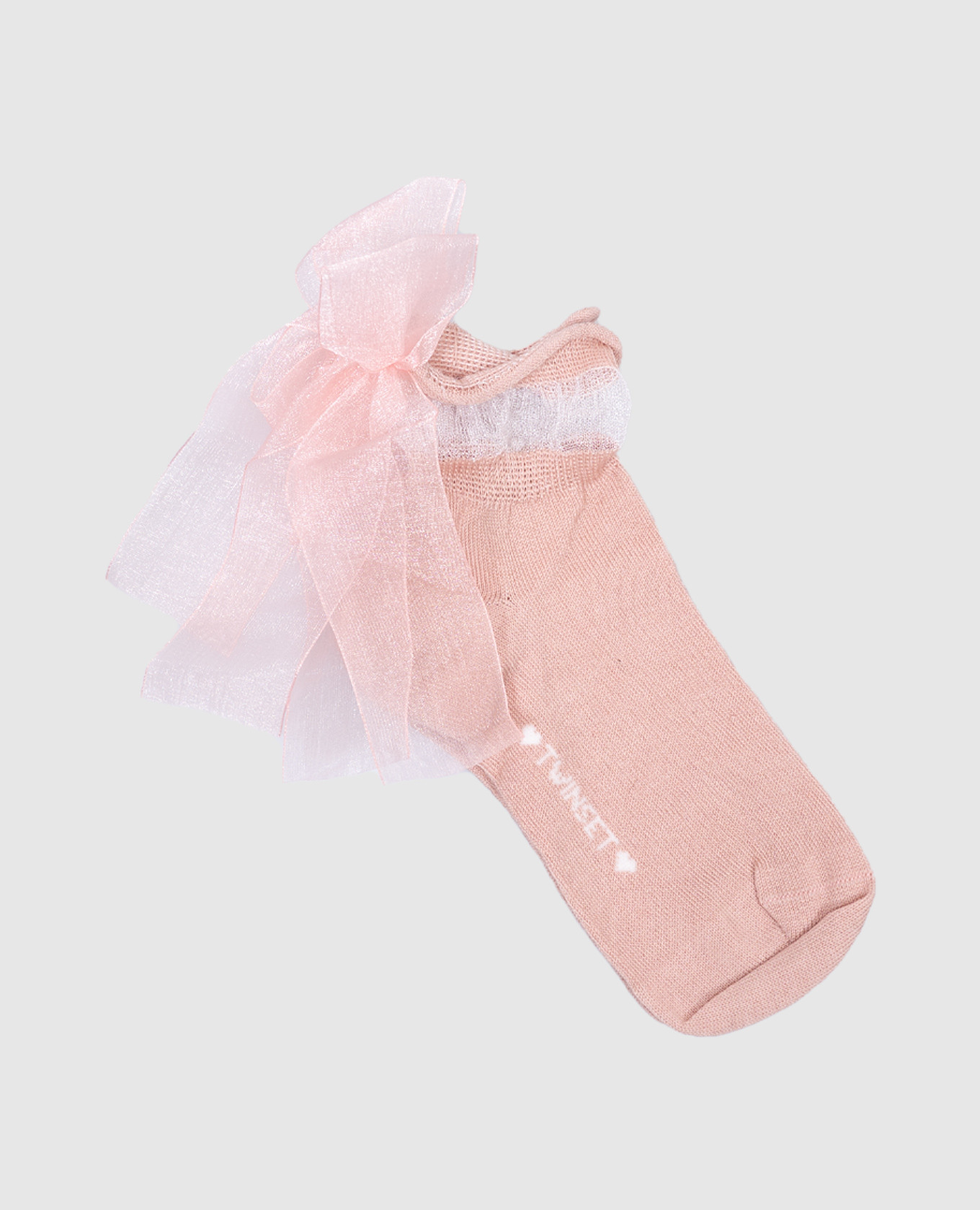 

Children's pink socks with bows Twinset