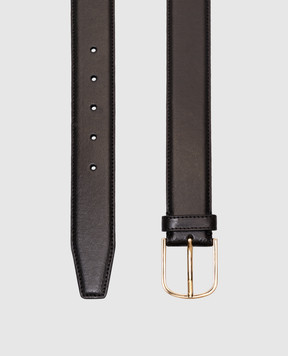 Toteme Black leather belt 241WAM972LE0025