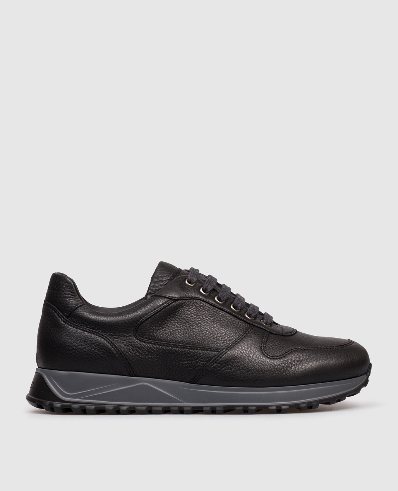 Black leather insulated sneakers Doucal's