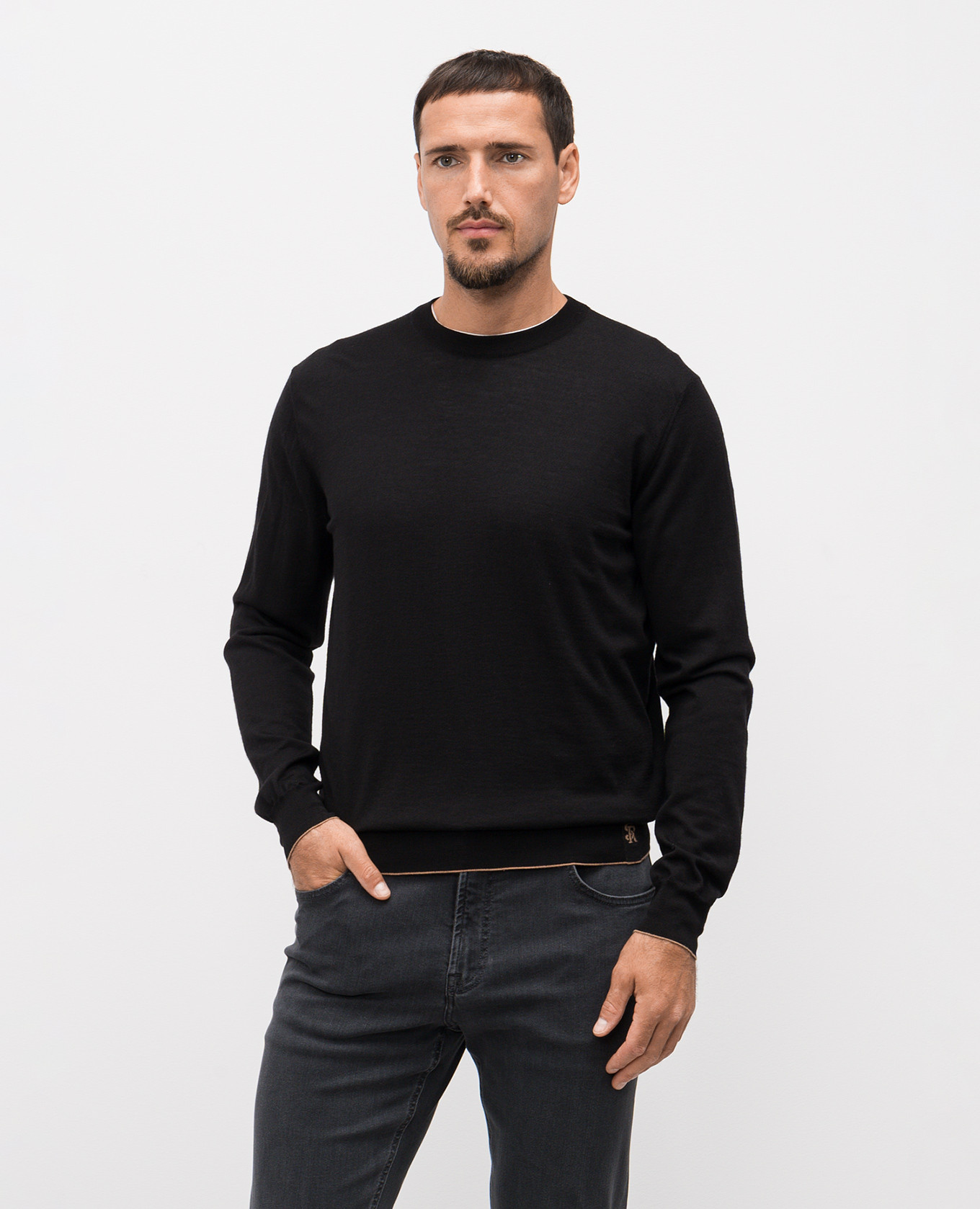 

Black sweater made of wool, silk and cashmere Stefano Ricci
