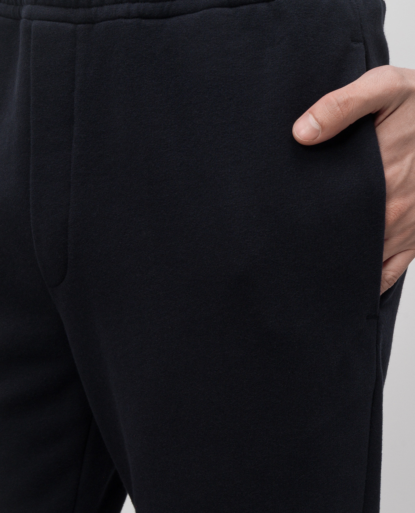 

Blue sweatpants with leather logo patch Moncler