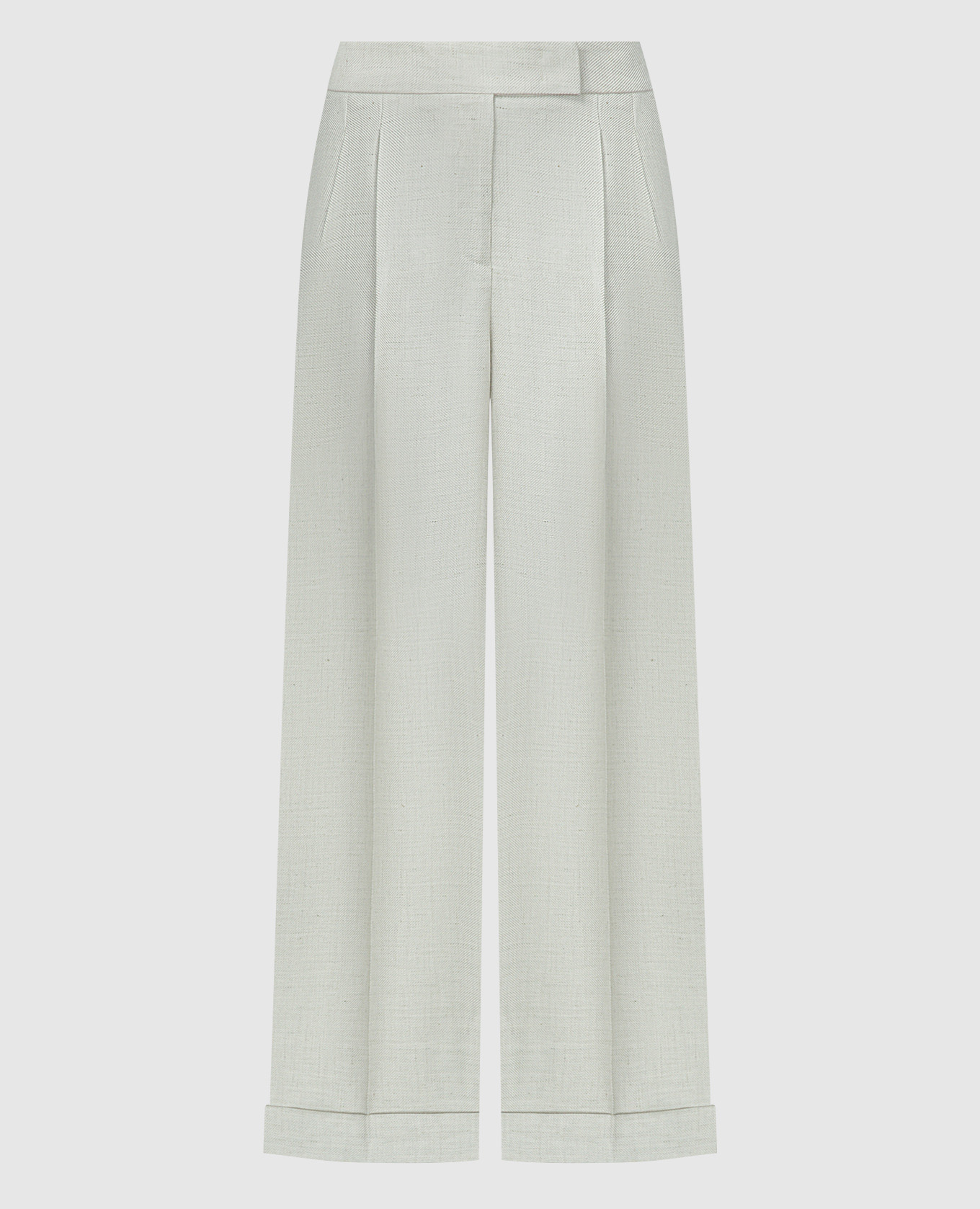 

Green linen pants with lapels Peserico