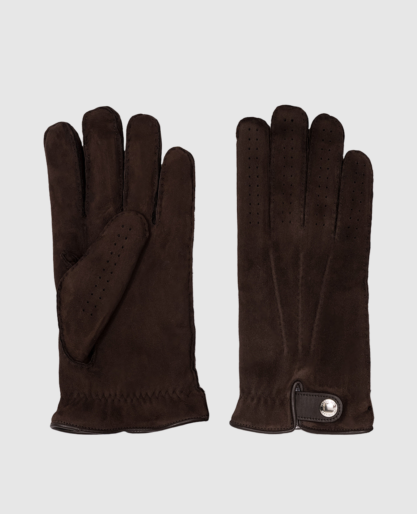 

Brown suede gloves Brunello Cucinelli