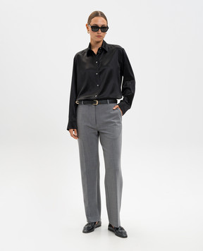 The Row Relian grey wool trousers 10227W4168