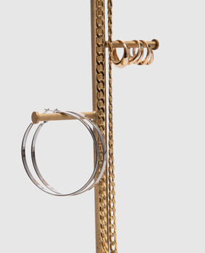 Giobagnara Mirror on a stand with leather trim GS070BRASS