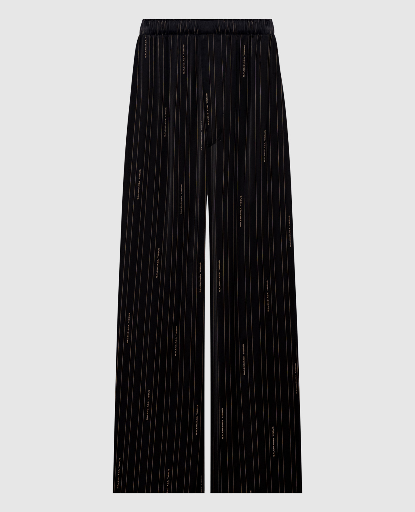 

Black striped pants with logo Balenciaga