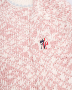 Moncler Grenoble ENFANT Children's pink sweater with wool J29579C00001M45051214
