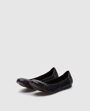 Brunello Cucinelli Blue python leather ballet flats MZDCUC764