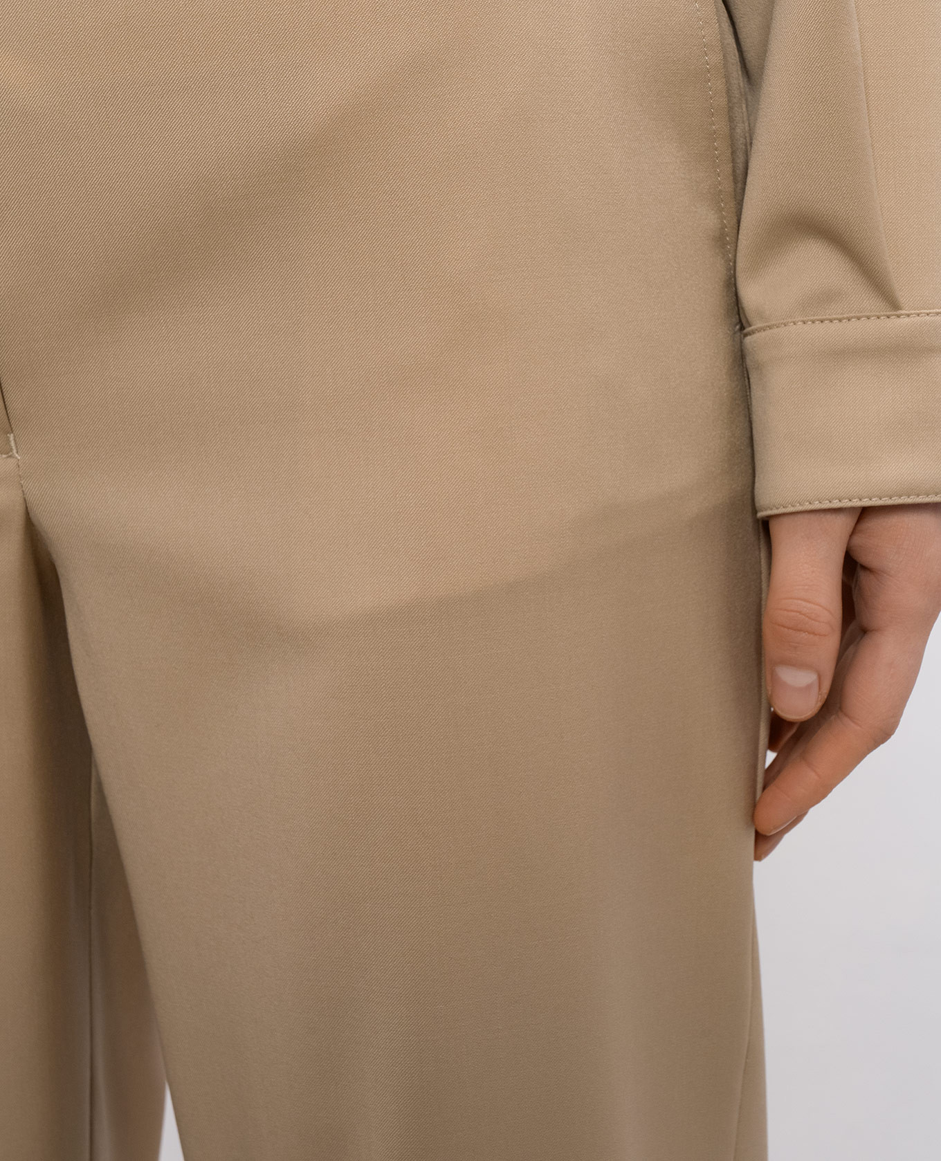 

Beige CANNES wool trousers Enrico Mandelli