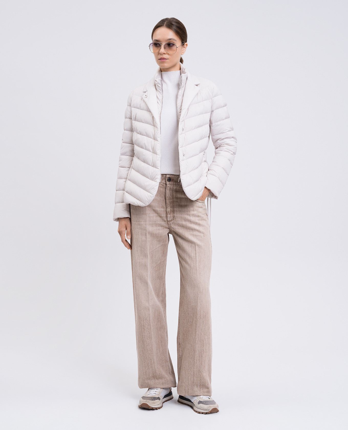 

Faenza beige down jacket MooRER
