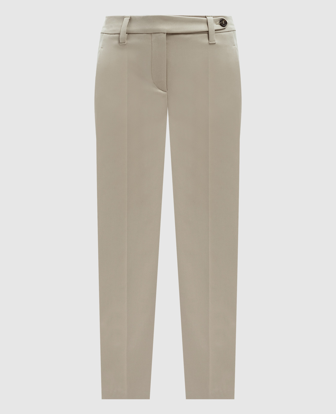 

Beige pants with monil chain Brunello Cucinelli