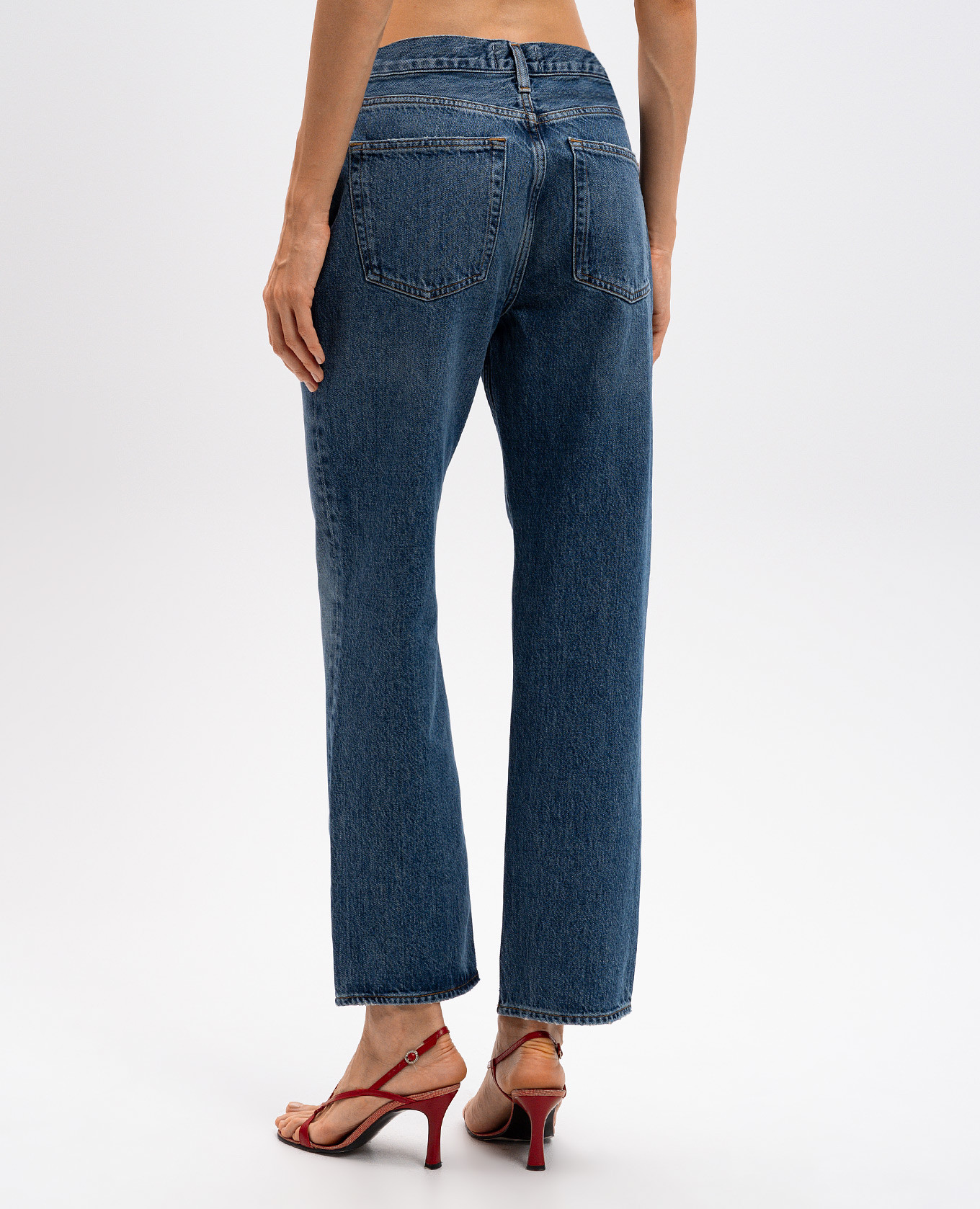 

Blue jeans with a distressed effect AGOLDE