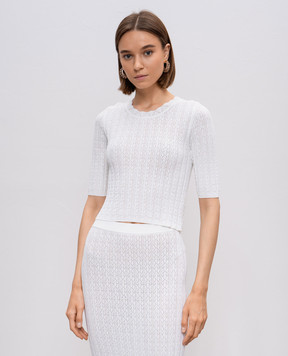 Lou Lou Studio Culli's white ribbed top CULLI
