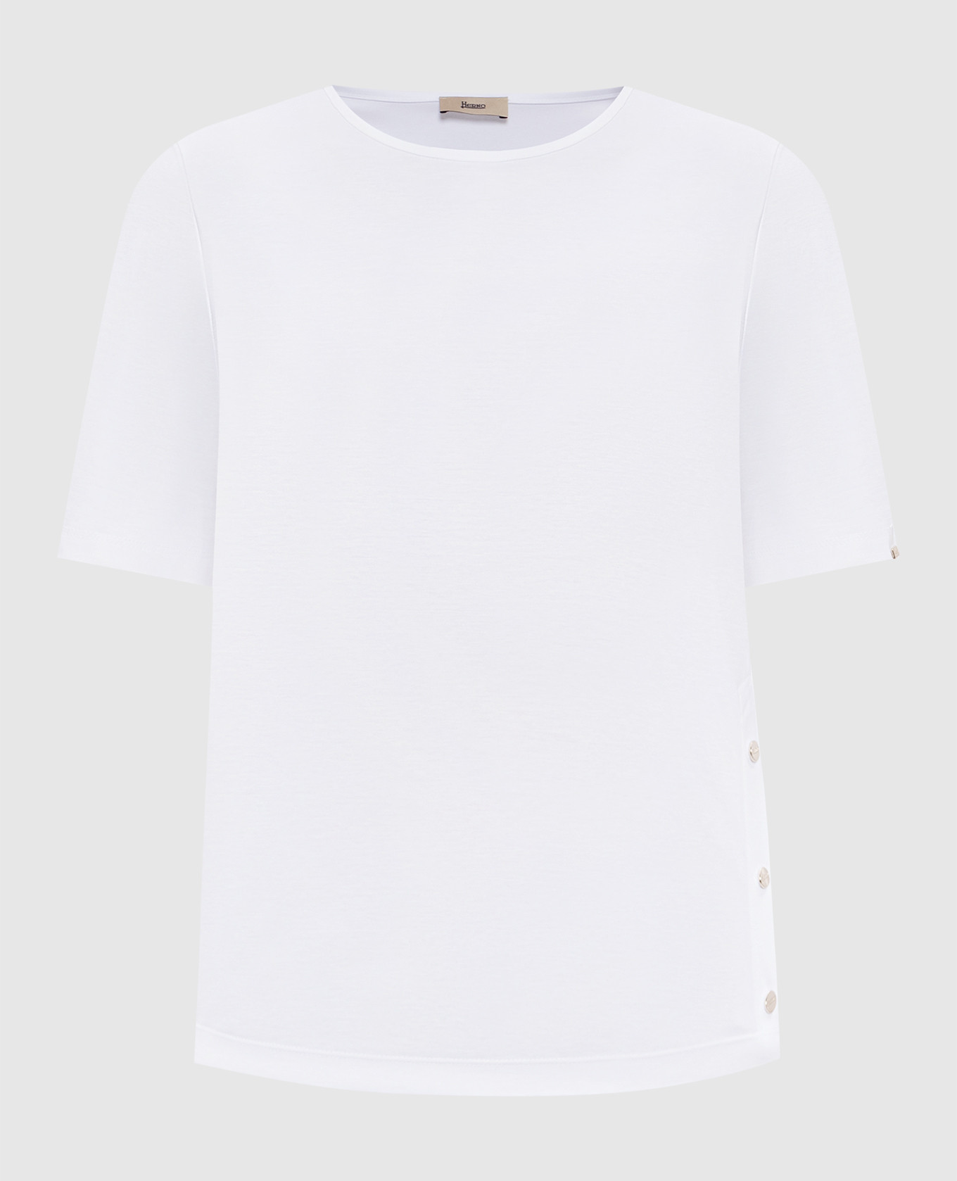 

White T-shirt with logo Herno