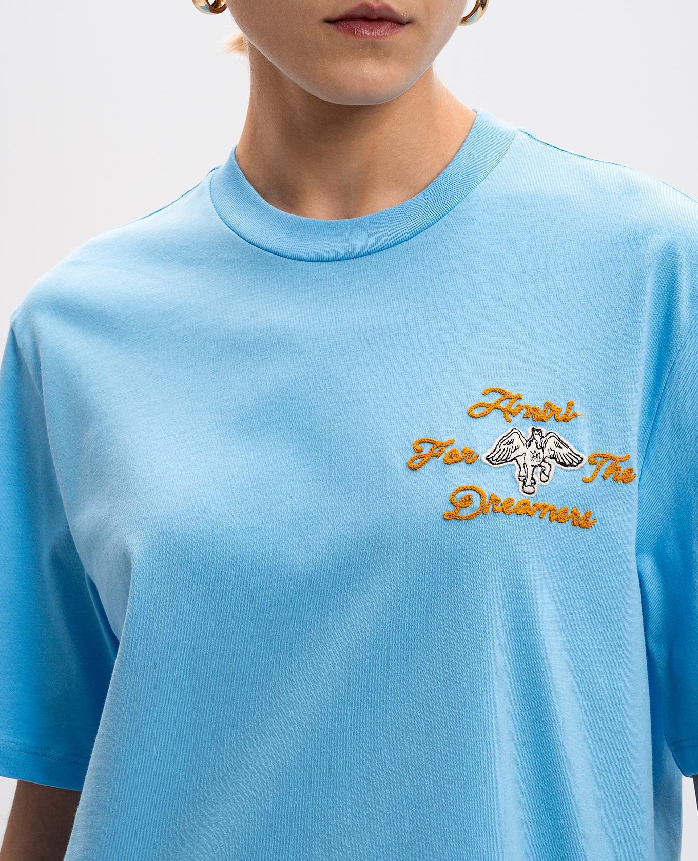 

Blue Dreamers T-shirt with applique AMIRI, Light blue