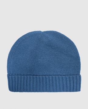 Allude Blue cashmere hat with a scar 24511245