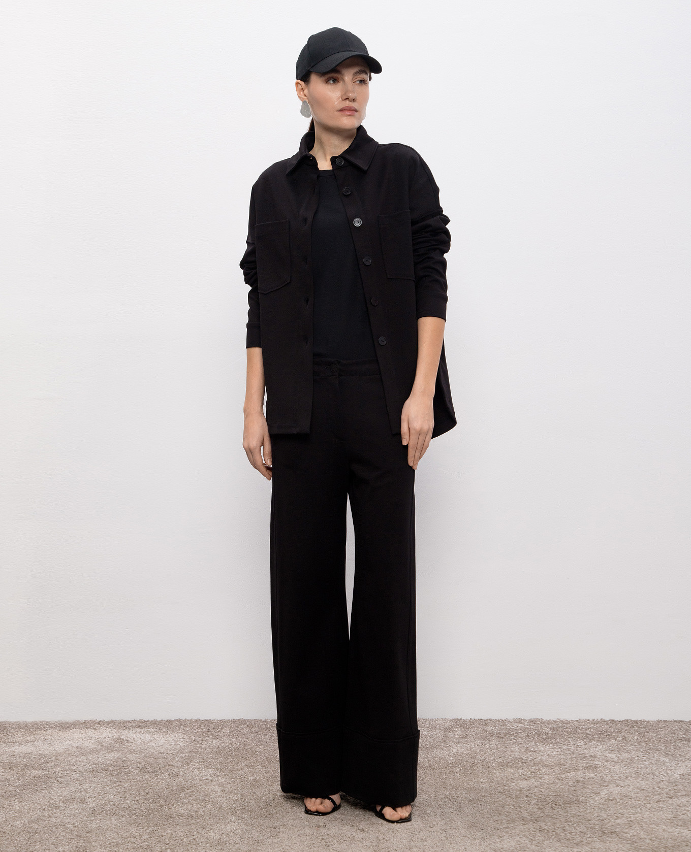 

Black straight-cut shirt Dondup