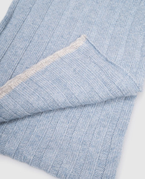 Brunello Cucinelli Children's blue cashmere scarf B22M90099B
