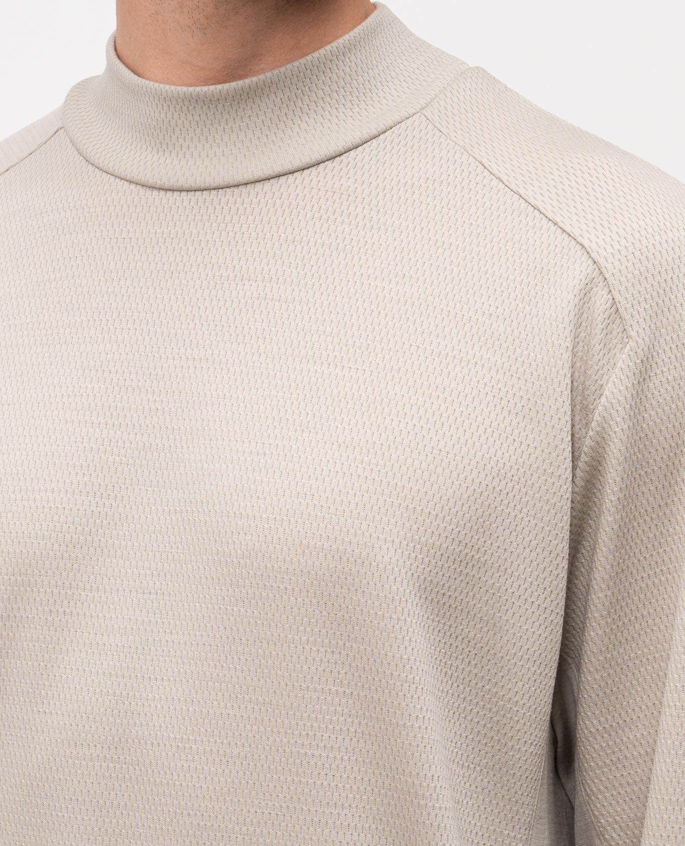 

Beige wool long sleeve shirt Sease