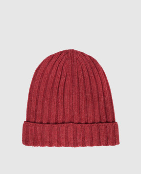 Brunello Cucinelli Children's red cashmere hat B22M90070C