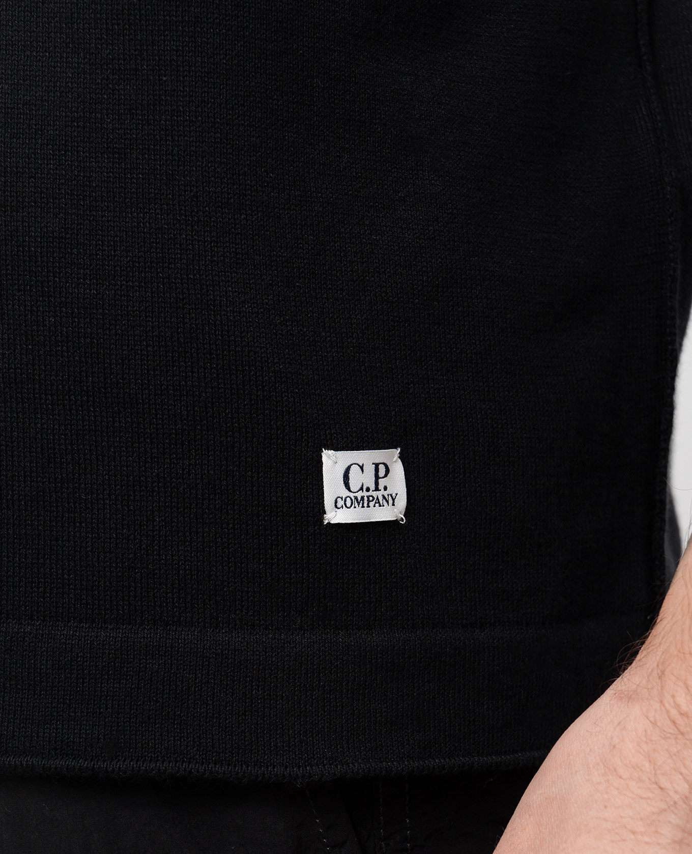 

Black T-shirt with inside-out effect C.P. Company