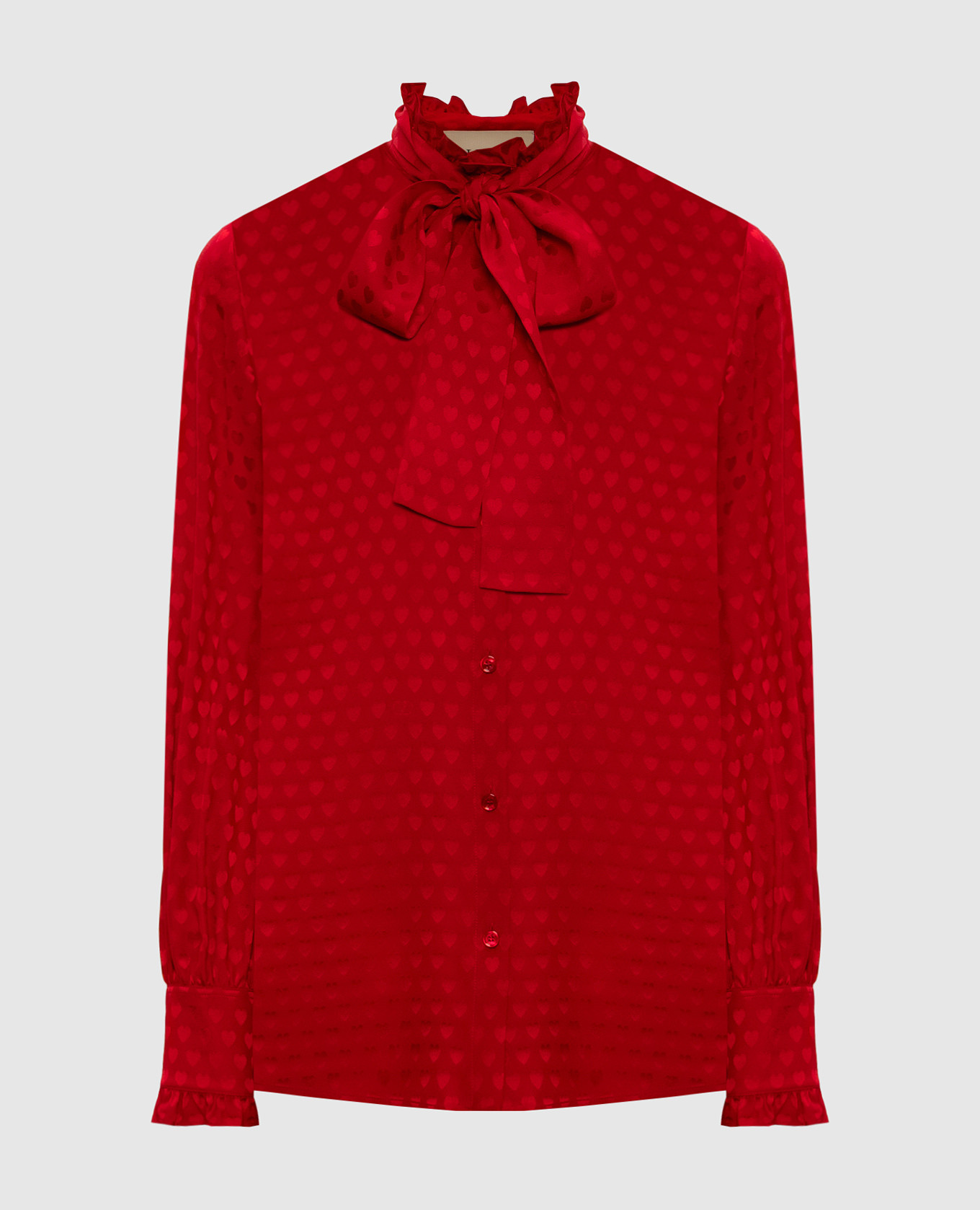 

Red patterned silk blouse Valentino