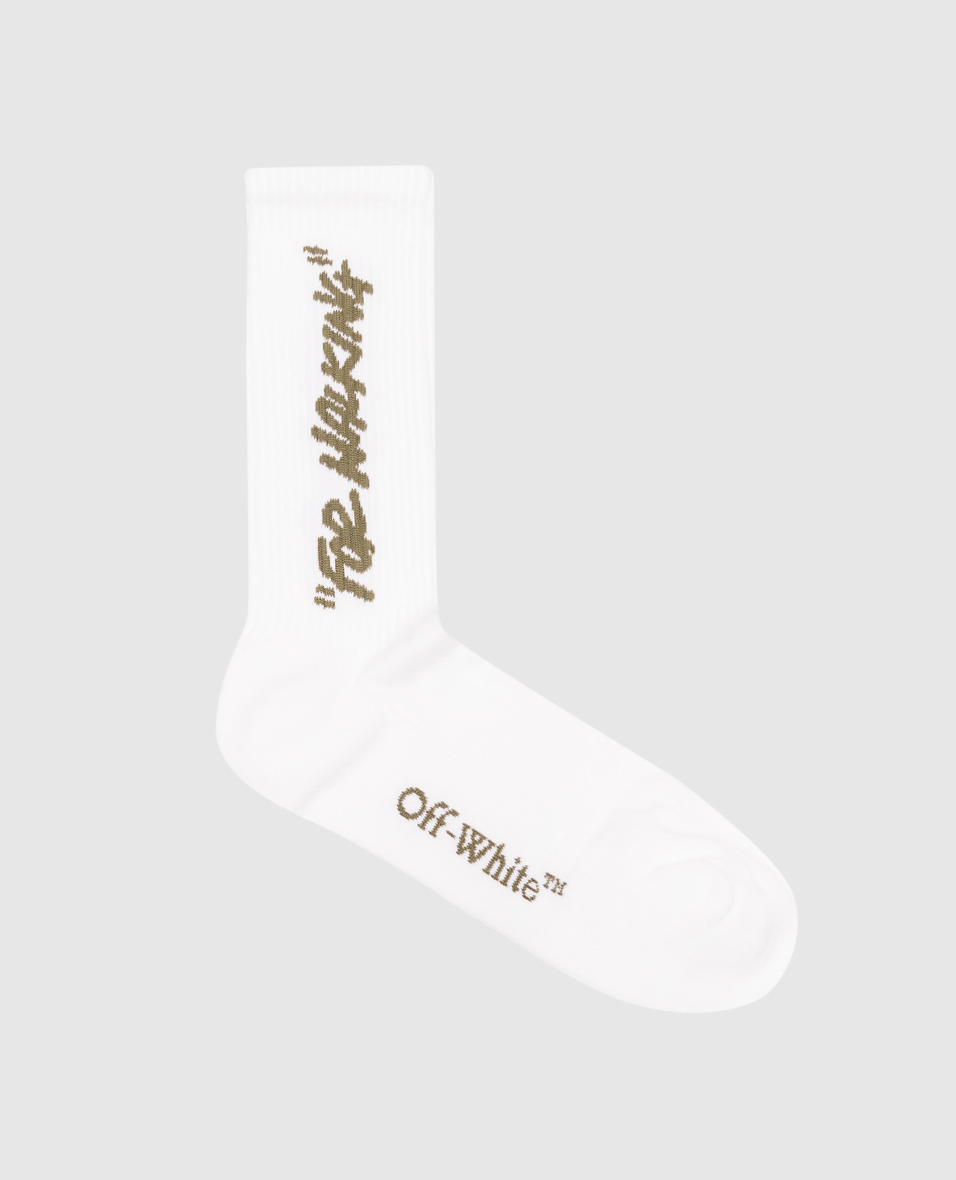 

White socks with contrasting lettering pattern Off-White