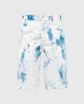 Alexander McQueen White printed shorts 828702QYABP