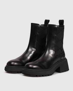 Jimmy Choo Black leather Louri Combat Chelsea boots LOURICOMBATFLATXXF