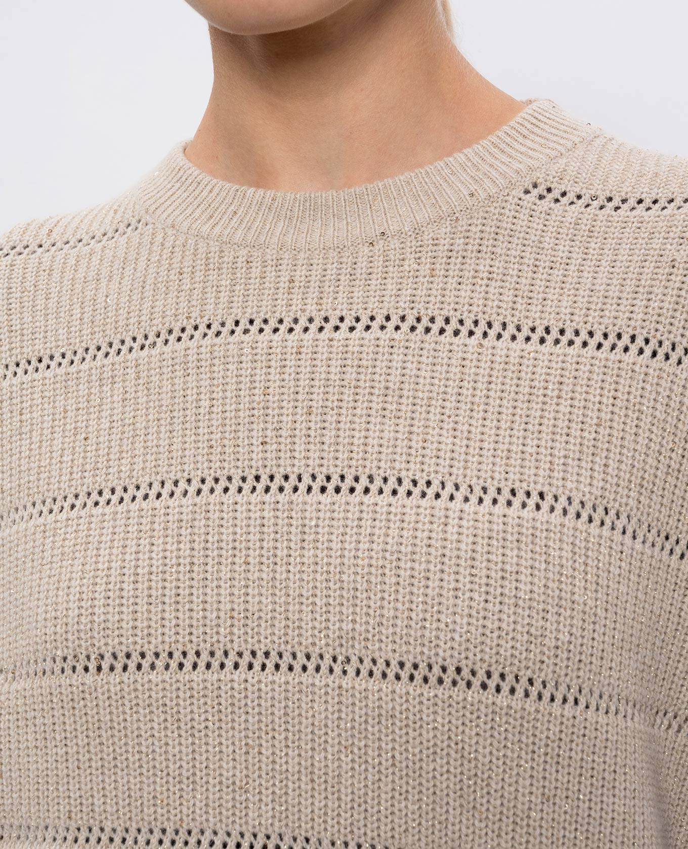 

Beige cashmere and silk sweater Brunello Cucinelli