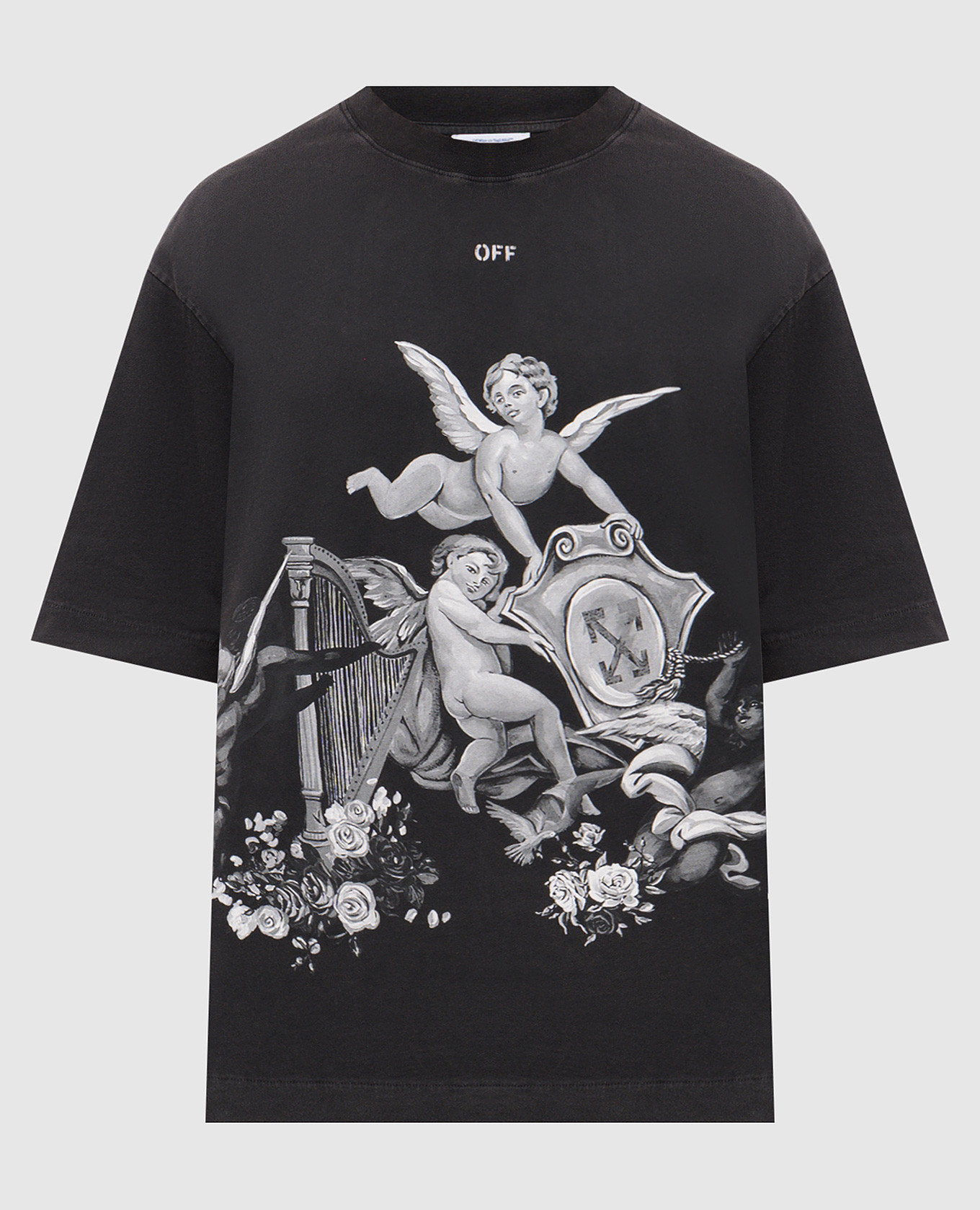 

Black Putti T-shirt with print Off-White