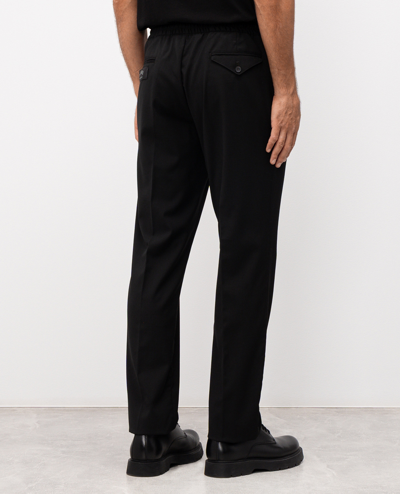 

Black wool pants with logo Iceberg