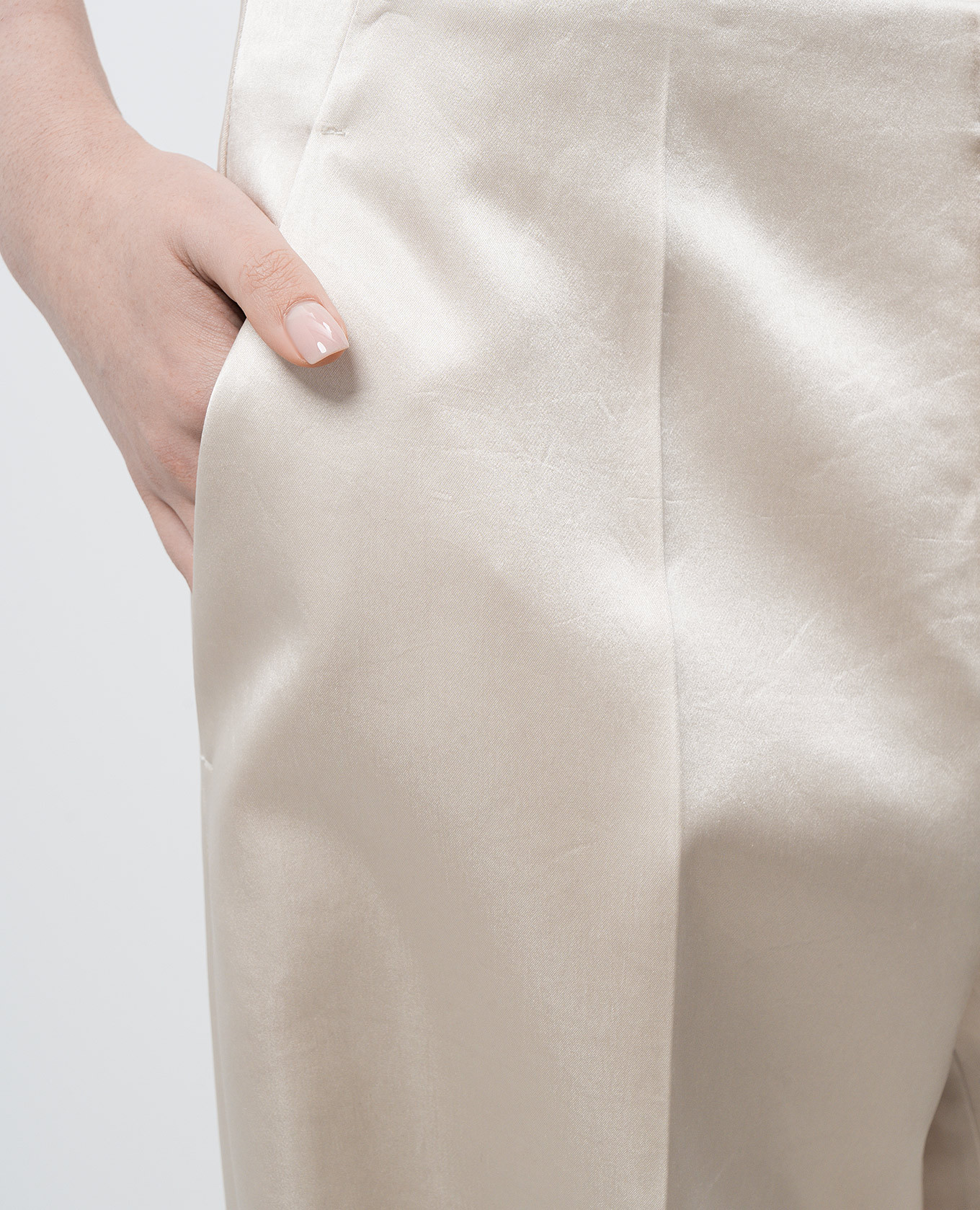 

Beige pants with shiny texture Philosophy di Lorenzo Serafini