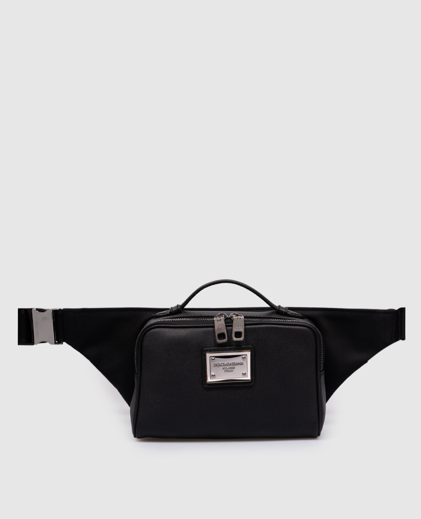 

Black waist bag with logo patch Dolce&Gabbana