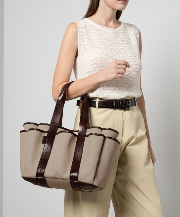 【関税込み】max mara 'Garden' shopping bag Max Mara - Beige GARDEN tote bag GARDENCABASM - shop with