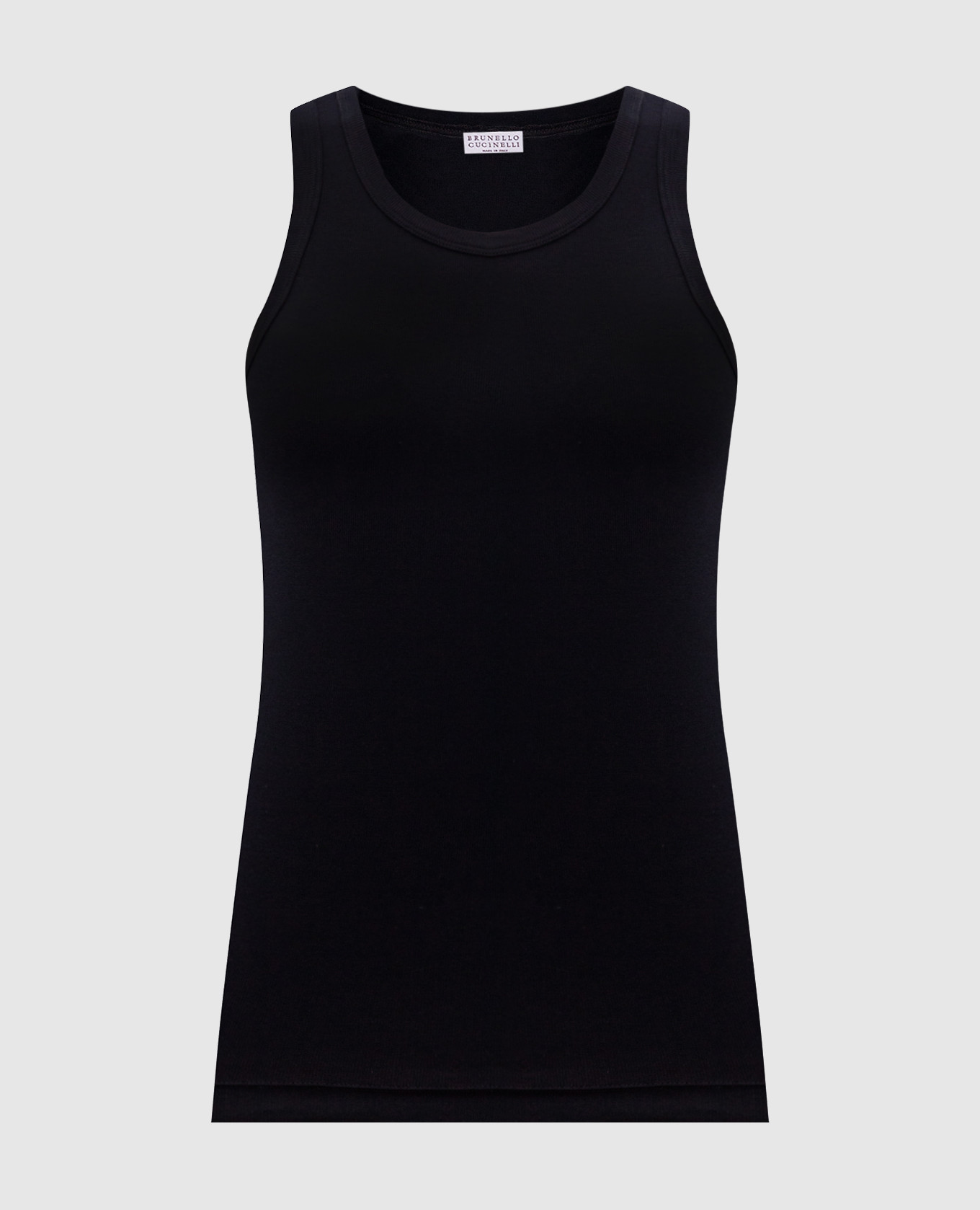 

Black ribbed top Brunello Cucinelli